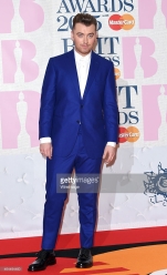 Sam Smith attends the BRIT Awards 2015 at The O2 Arena.