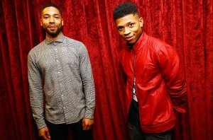Jussie Smollett and Bryshere Gray from Empire on March 16, 2015 in New York City.